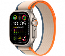 Apple Watch Ultra 2, 49 мм,Trail Loop Orange/Beige